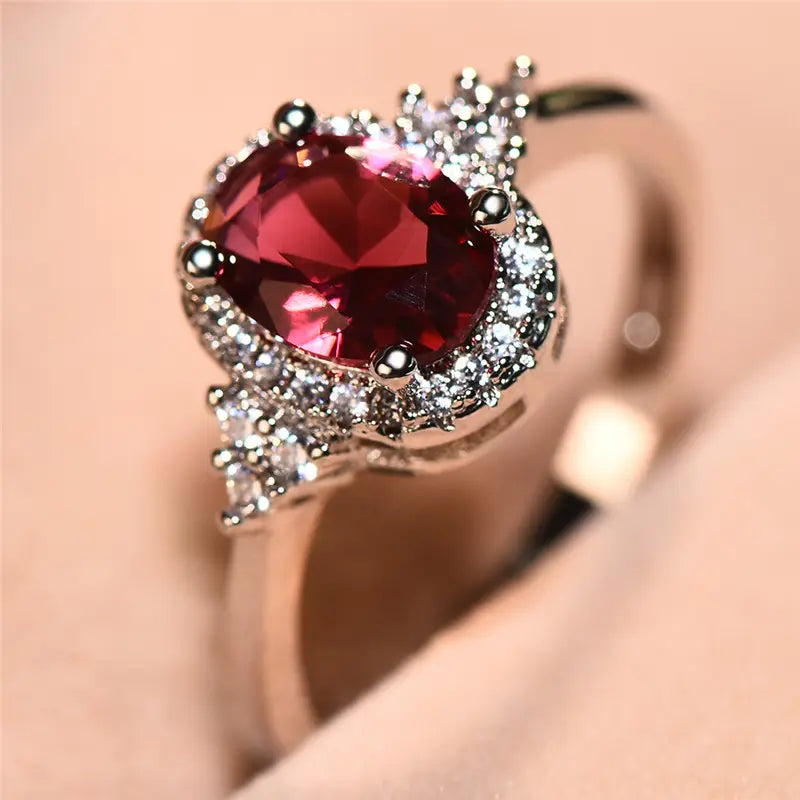 Elegante ring van wit goud met subtiele zirkonia detail