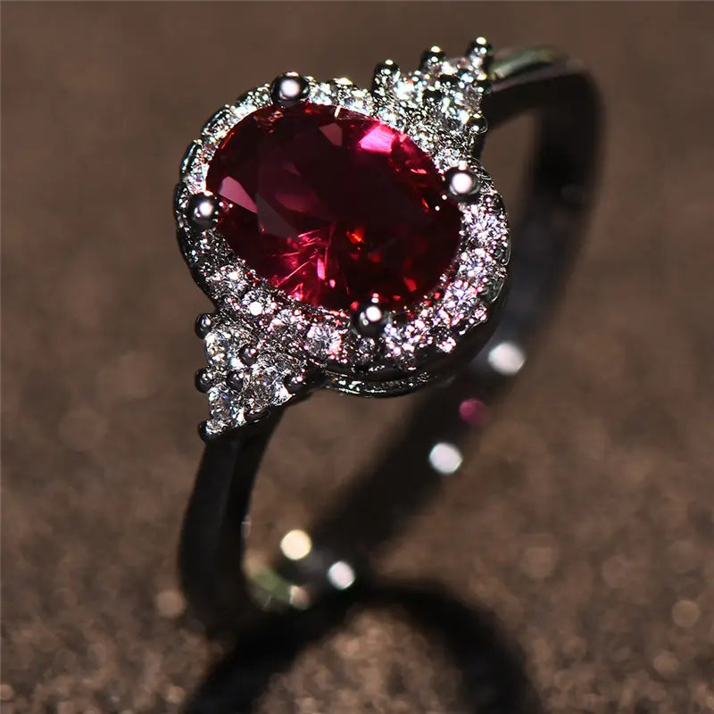 Elegante ring van wit goud met subtiele zirkonia detail