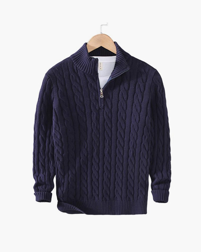 Eamon™ | Klassieke gebreide half-zip trui