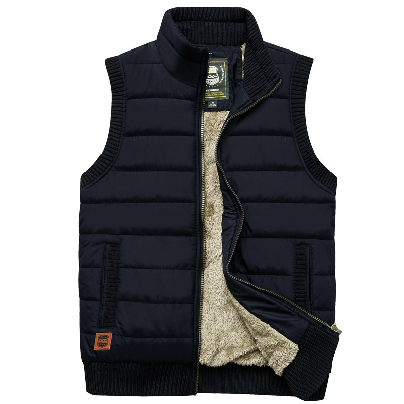 Gewatteerde Bodywarmer Heren Teddy Gevoerd Rits
