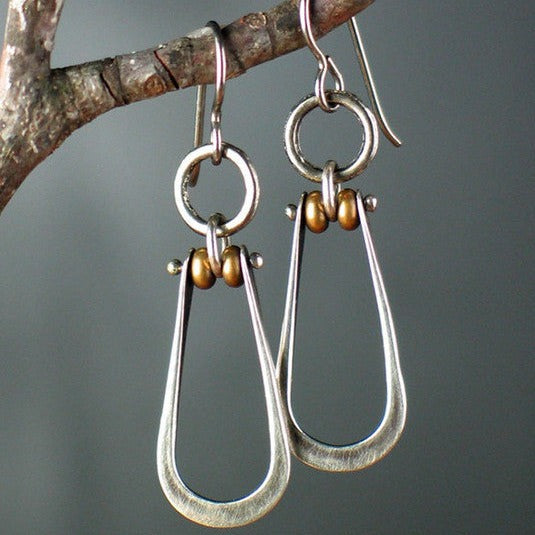 Elegante zilveren hoop oorbellen