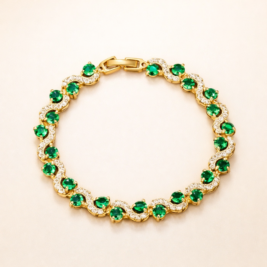 Verfijnde gouden armband met een delicate schakel