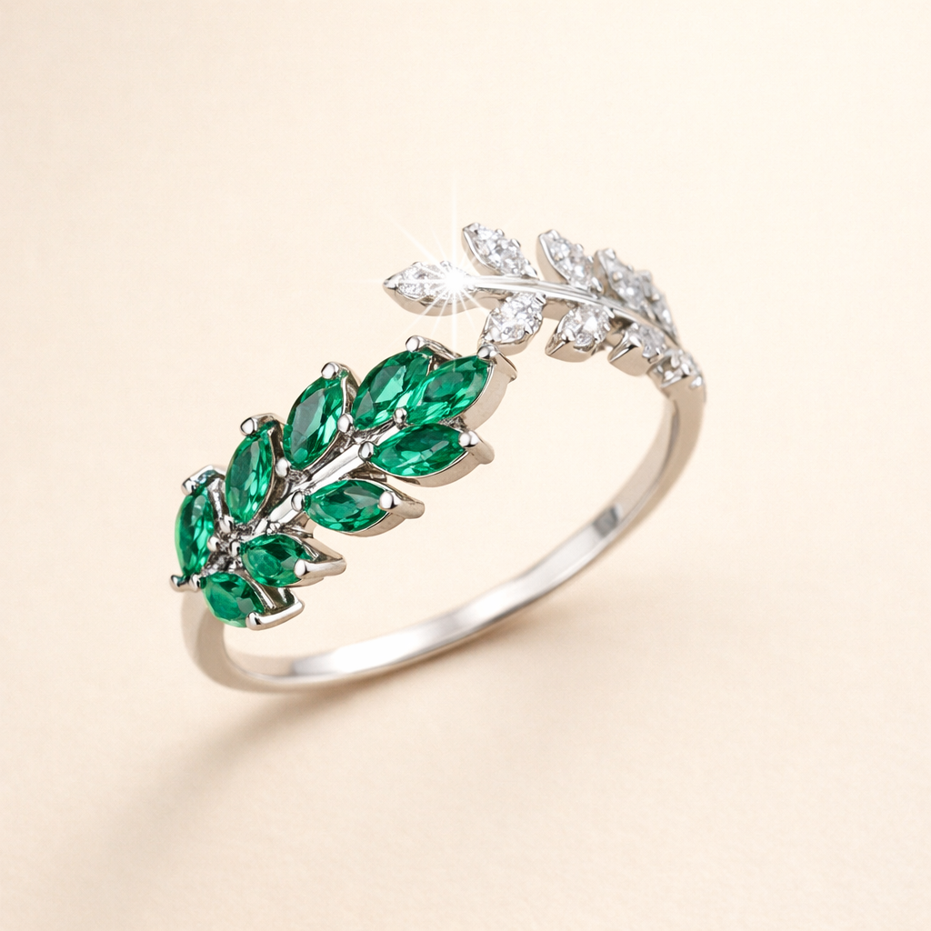 Zachte witgouden ring met verfijnde elegantie