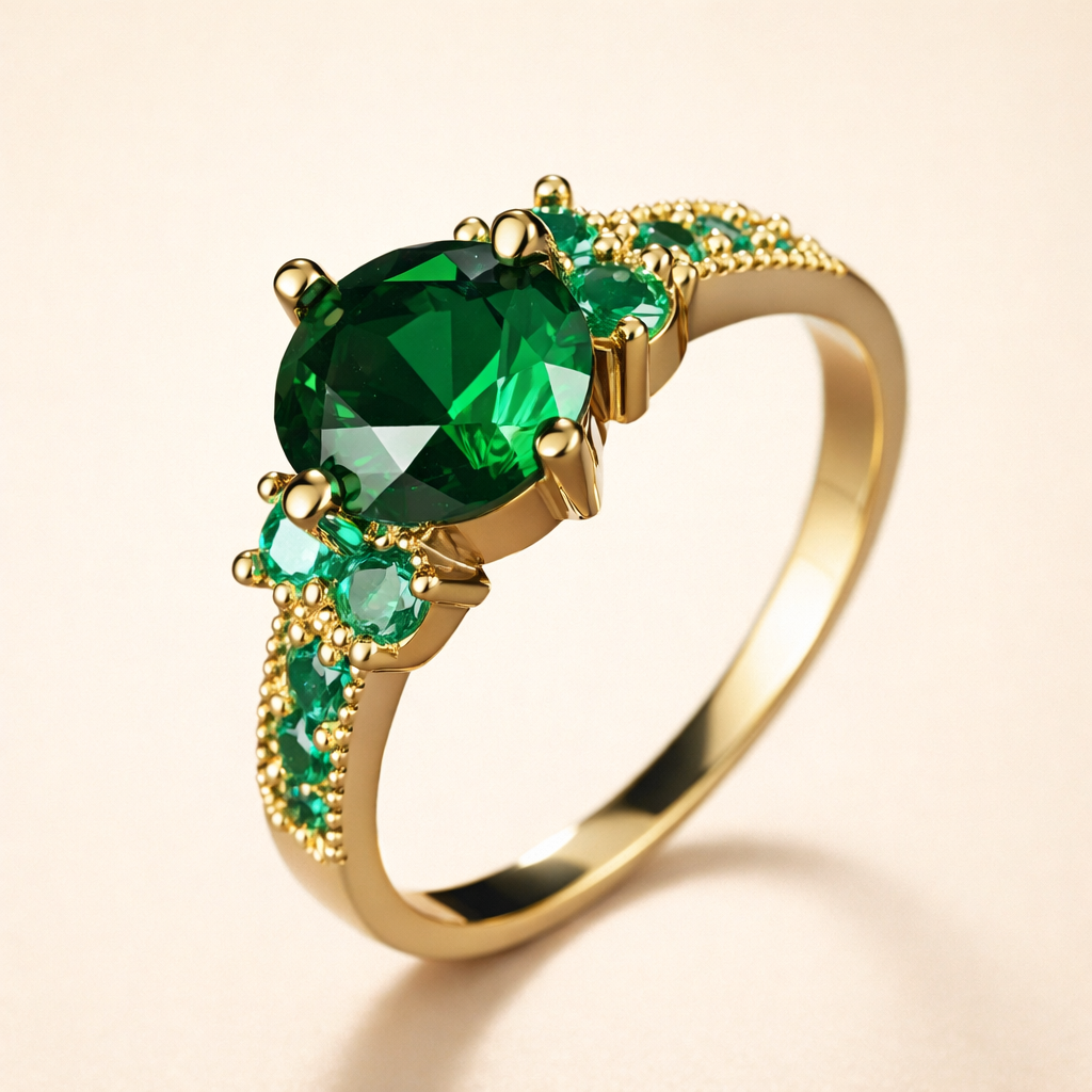 Elegante gouden ring met verfijnd ontwerp