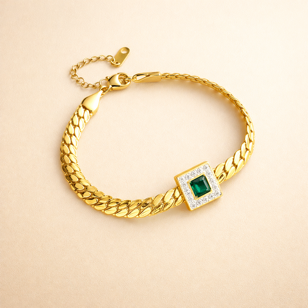 Elegante gouden armband met verfijnd ontwerp