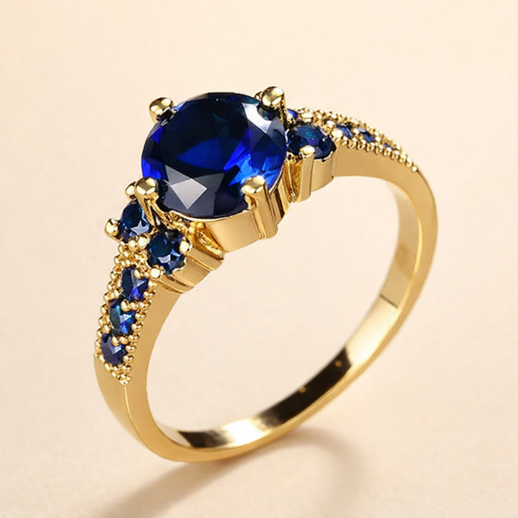 Elegante gouden ring met verfijnde details
