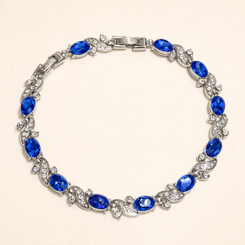 Elegante witgouden armband met verfijnde details
