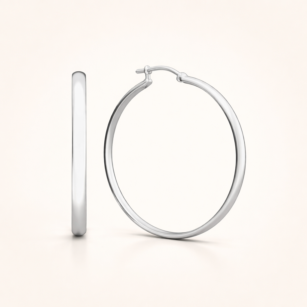 Elegante oorbellen van wit goud met verfijnde details