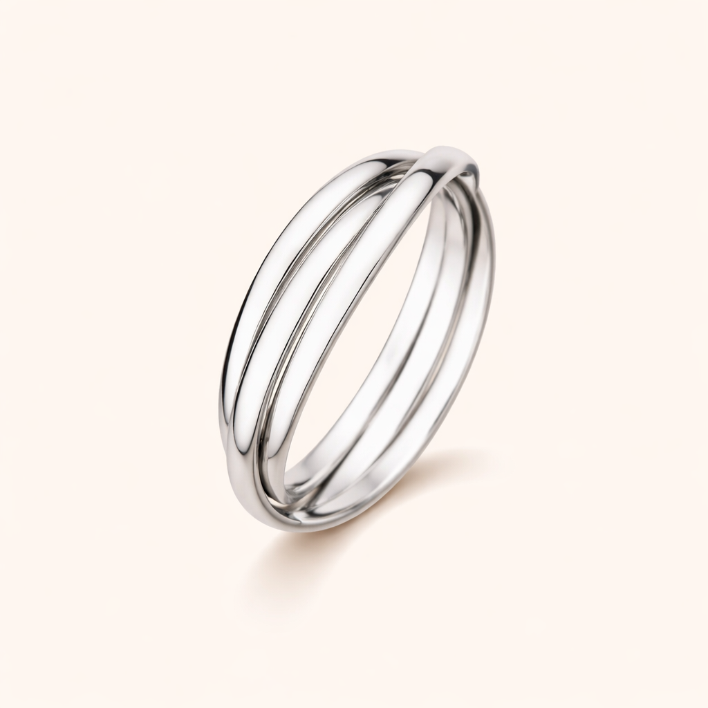 Elegante ring van wit goud met verfijnde details