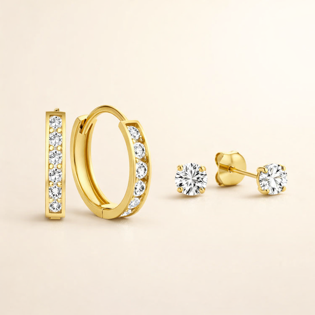 Elegante gouden oorbellen met een verfijnd ontwerp