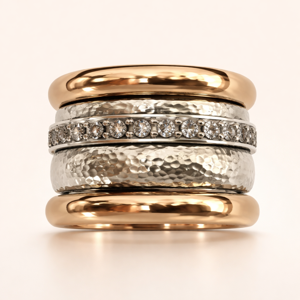 Elegante gouden vintage ring met verfijnde details