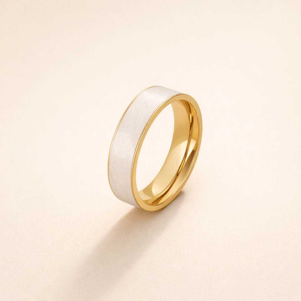 Zachte witte zirkonia ring