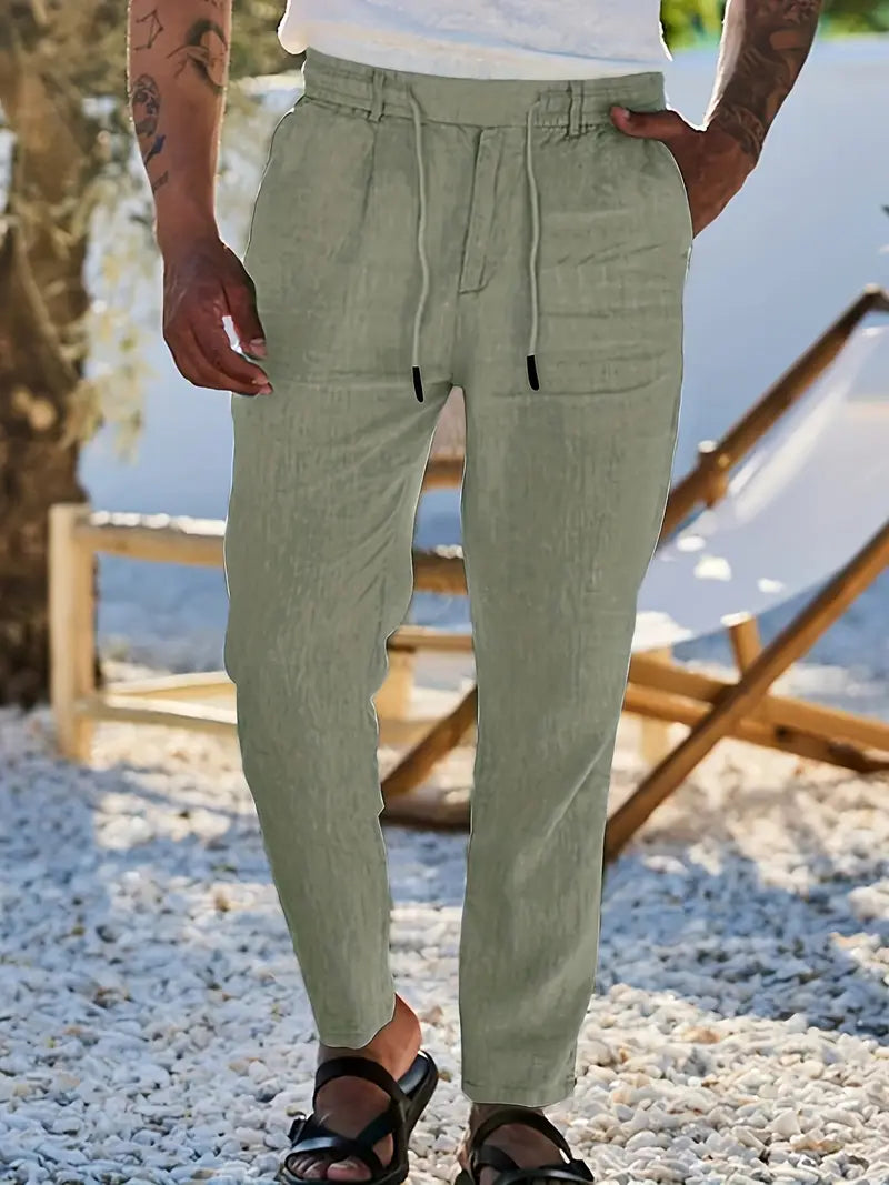 Rens™ | Casual Broek Met Koord
