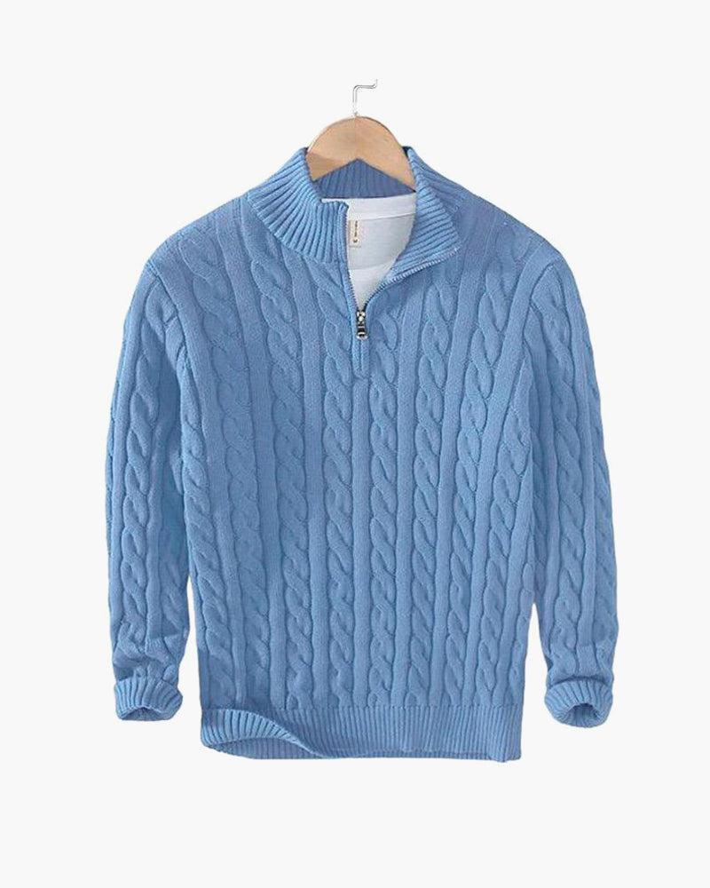 Eamon™ | Klassieke gebreide half-zip trui