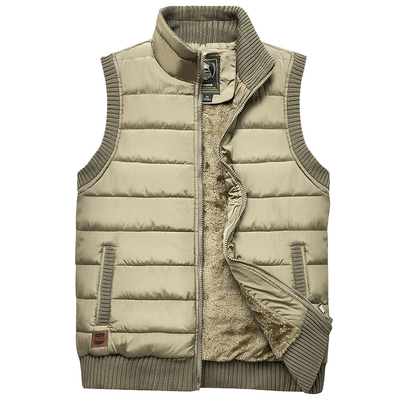 Gewatteerde Bodywarmer Heren Teddy Gevoerd Rits