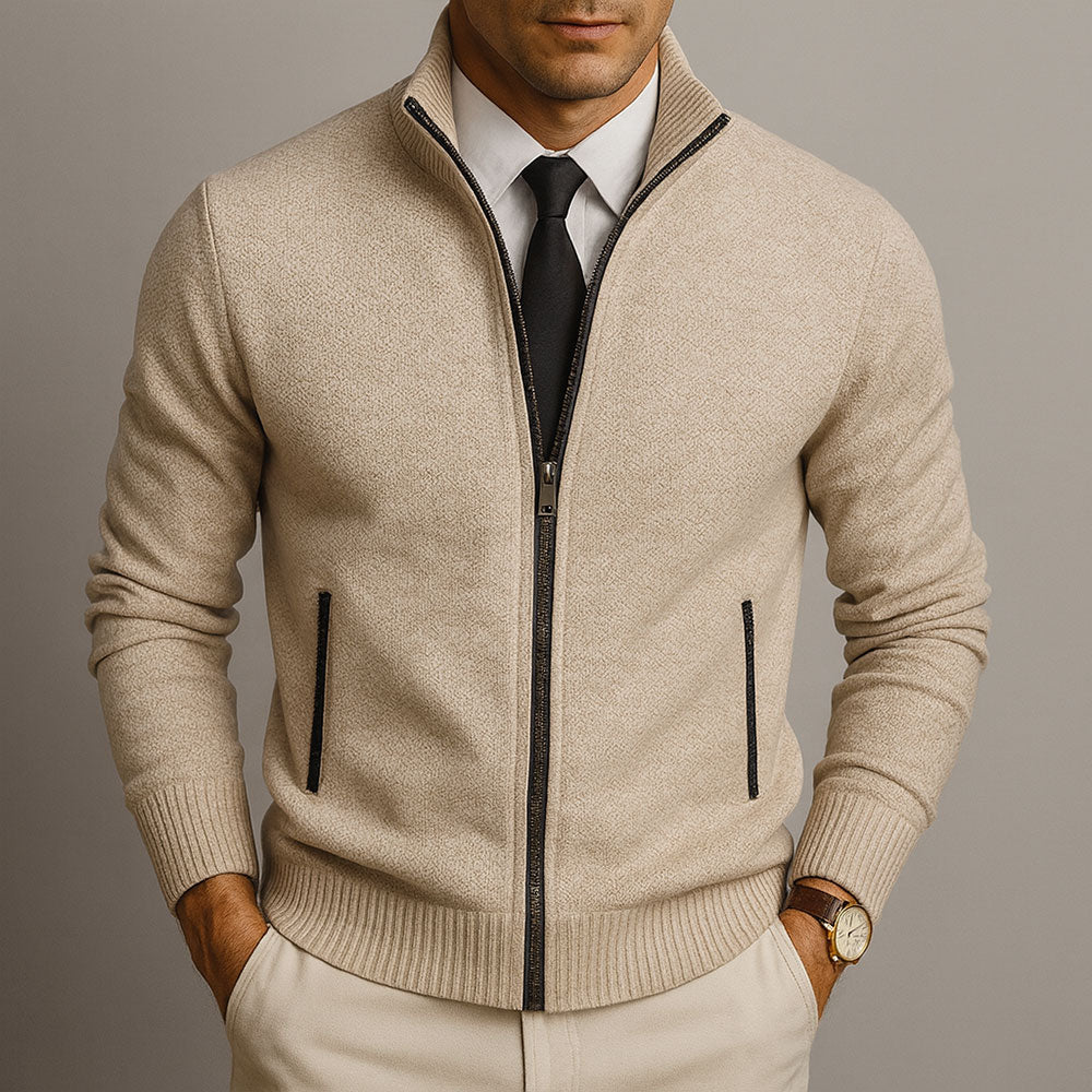 Davi™ | Moderne Getextureerde Zip Trui