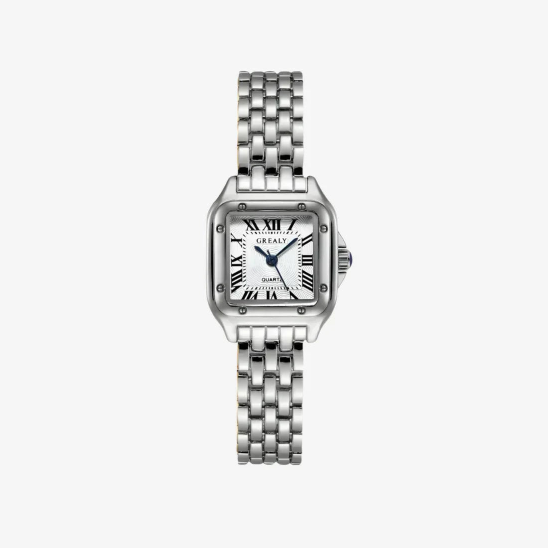 Elegante dagelijkse witgouden horloge