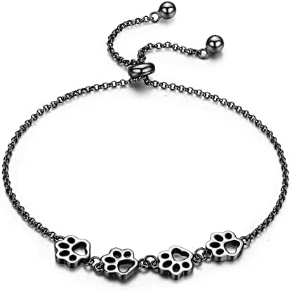 Sterling Zilveren Pootafdruk Armband – Verstelbare Pasvorm