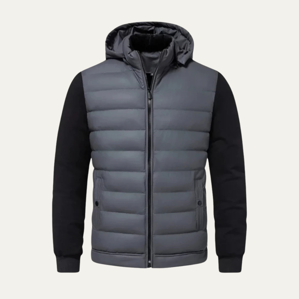 Hybride Gewatteerde Winterjas Heren Capuchon
