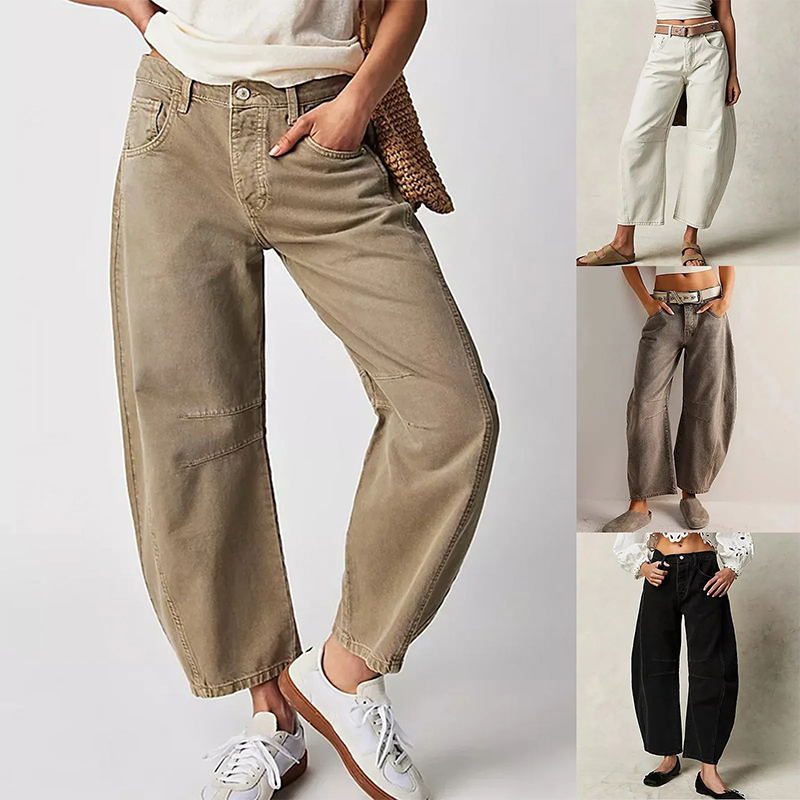 Comfortabele Wijde Broek Voor Dames Met Relaxte Pasvorm