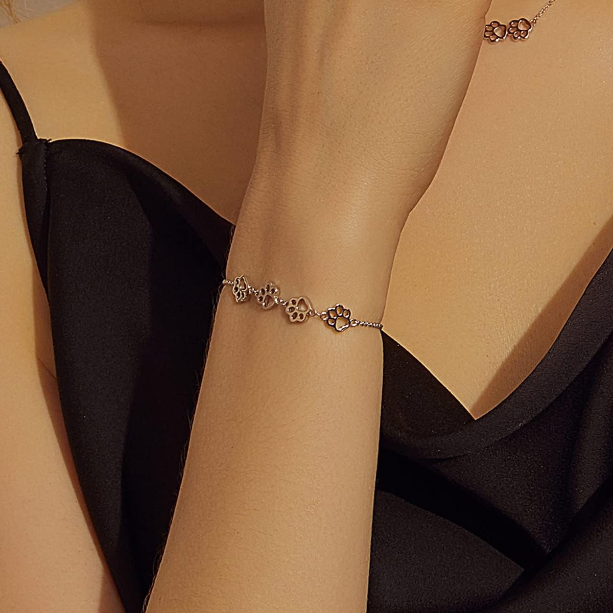 Sterling Zilveren Pootafdruk Armband – Verstelbare Pasvorm