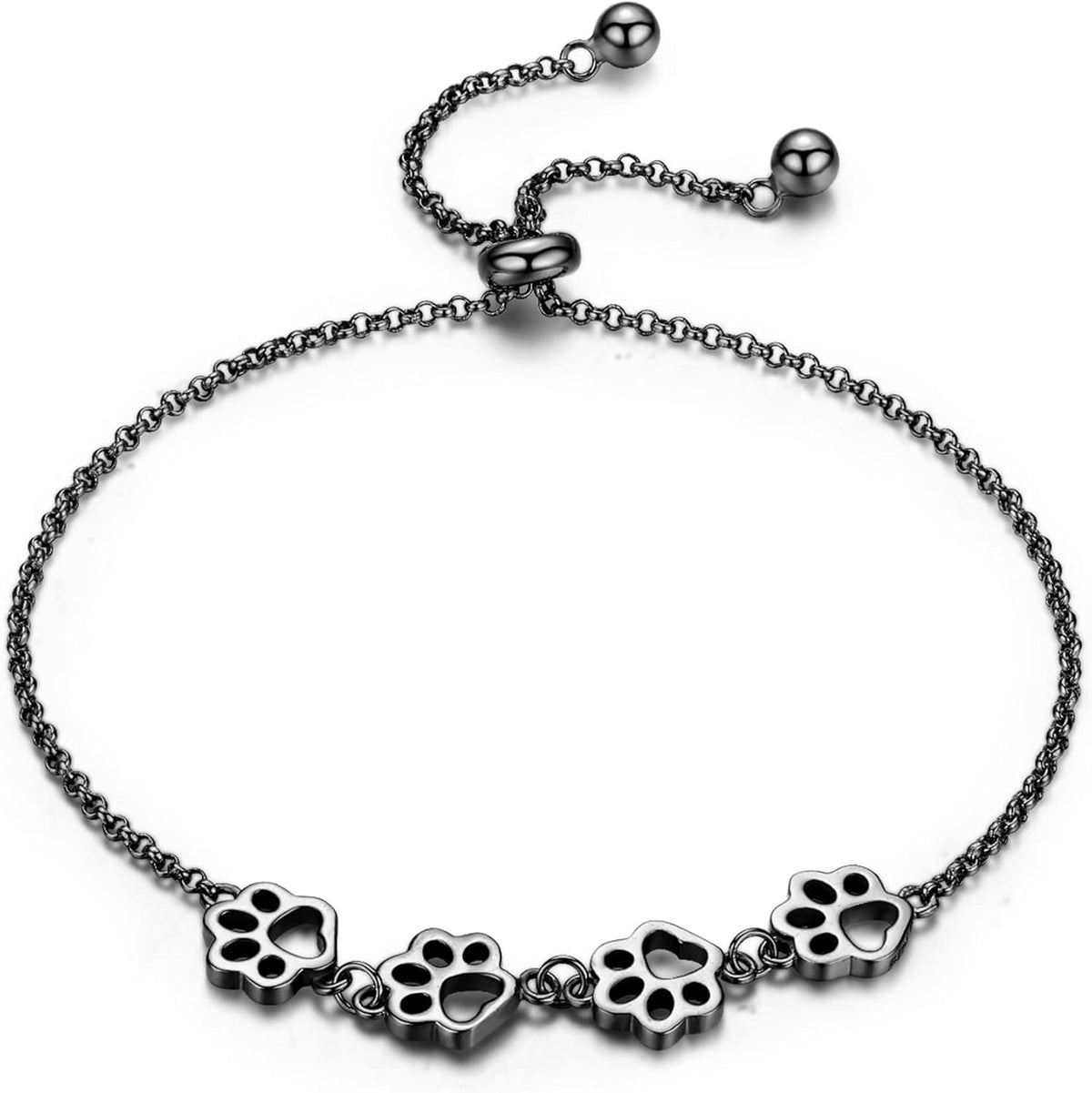 Sterling Zilveren Pootafdruk Armband – Verstelbare Pasvorm