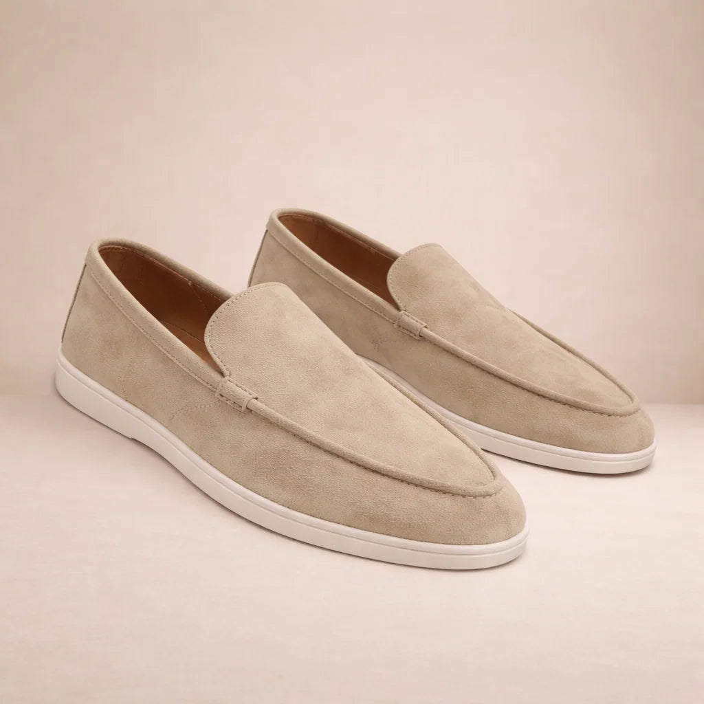 Casual loafers Heren Regular Fit Bovenwerk van leer Instapmodel