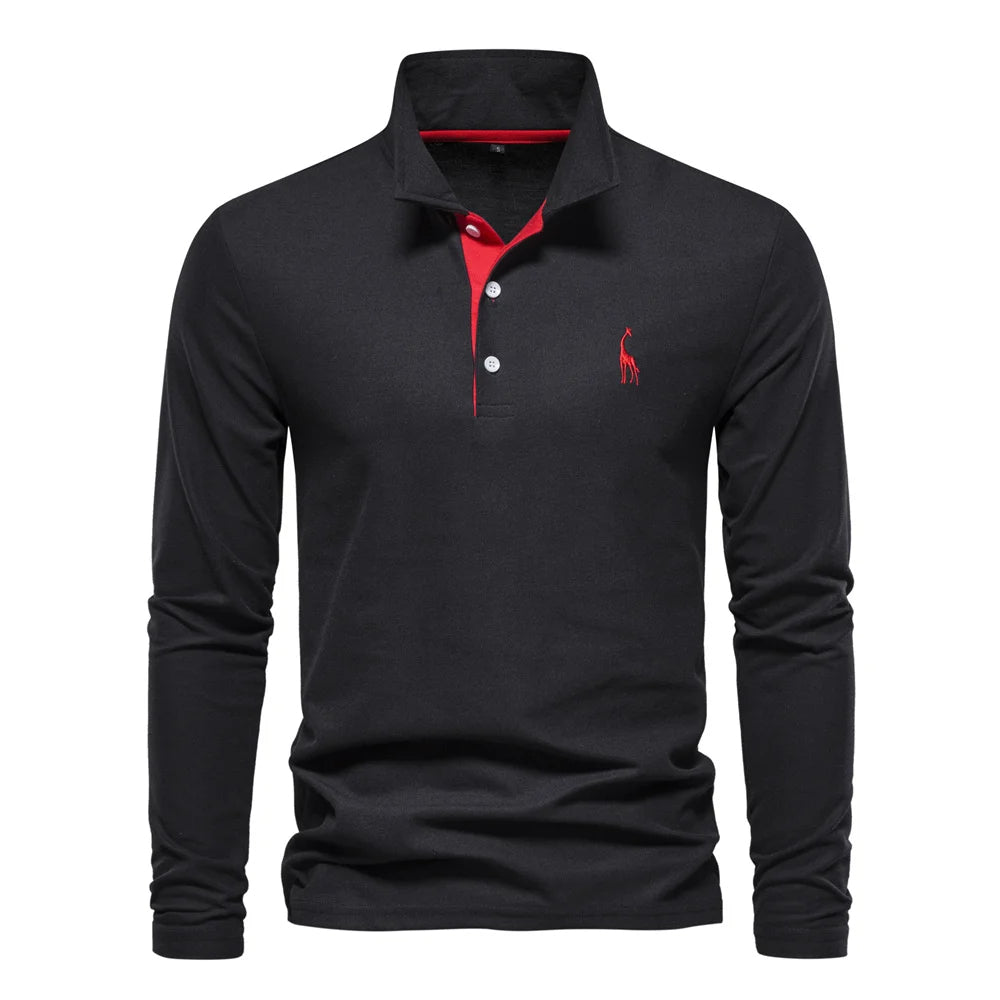 Polo Shirt Heren Knoop Hals Casual