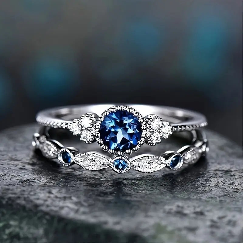 Elegante gouden ringenset met verfijnde details