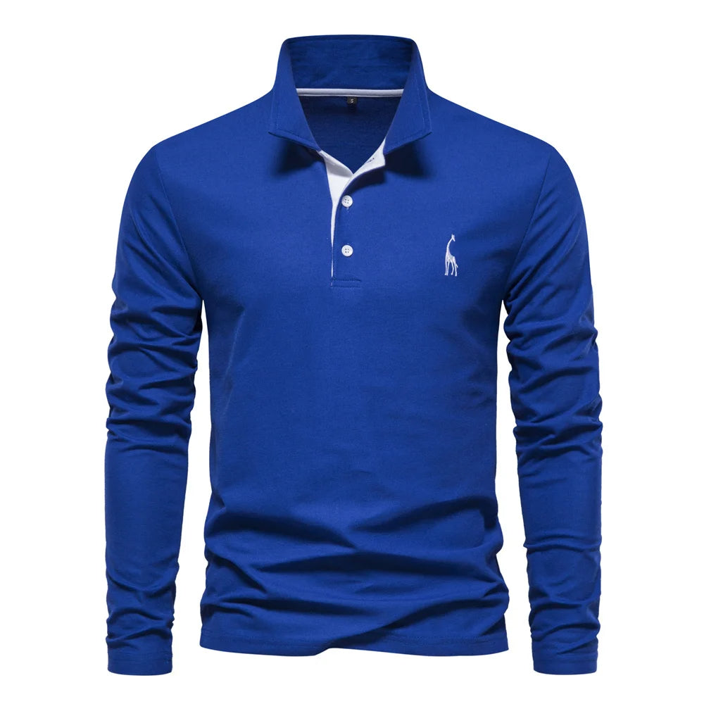 Polo Shirt Heren Knoop Hals Casual