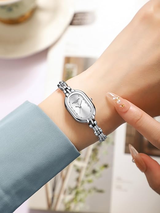 Elegante wit gouden casual horloge met subtiele details