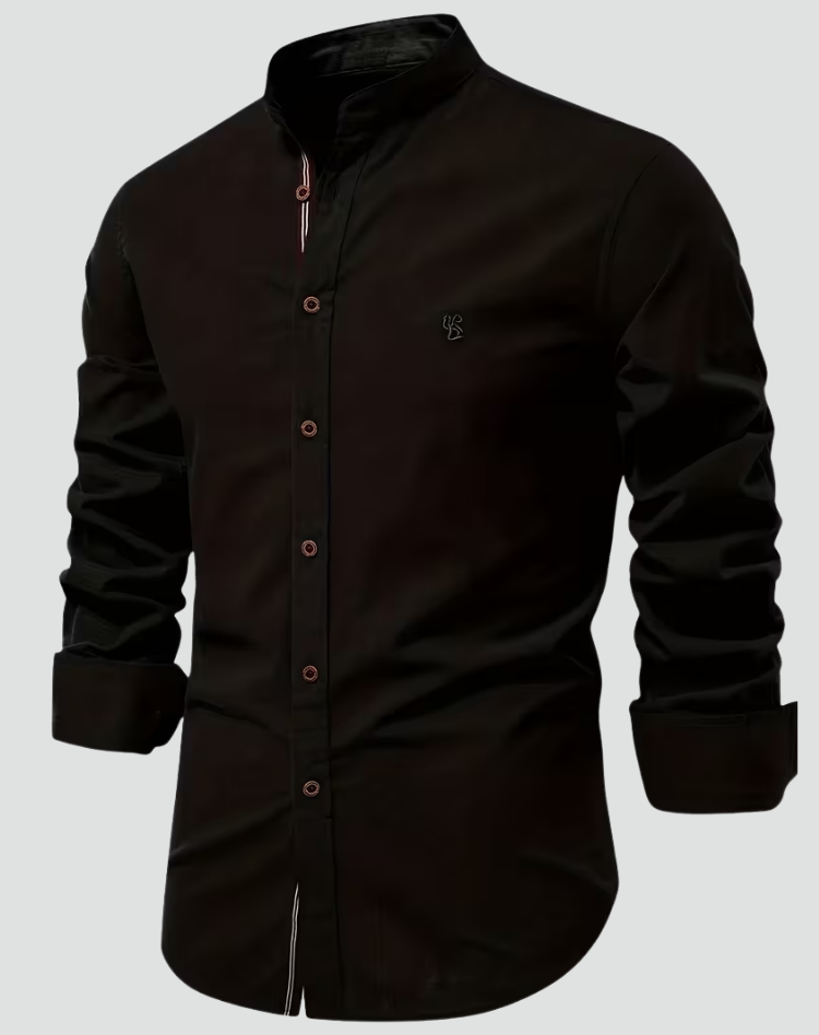 Heren Linnen Overhemd Korte Mouwen Slim Fit