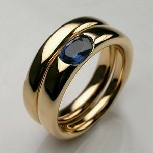 Elegante gouden ring met sprankelende zirkonia