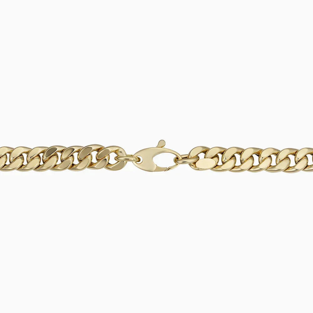 Elegante gouden Cubaanse armband met verfijnde schakels