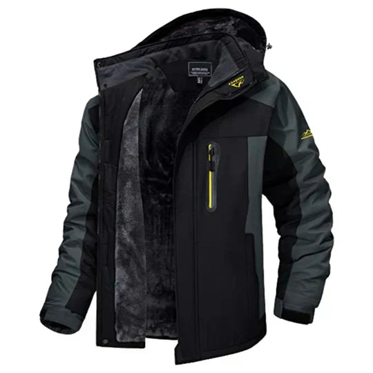 Waterafstotende Winterjas Heren Fleece Gevoerd Capuchon