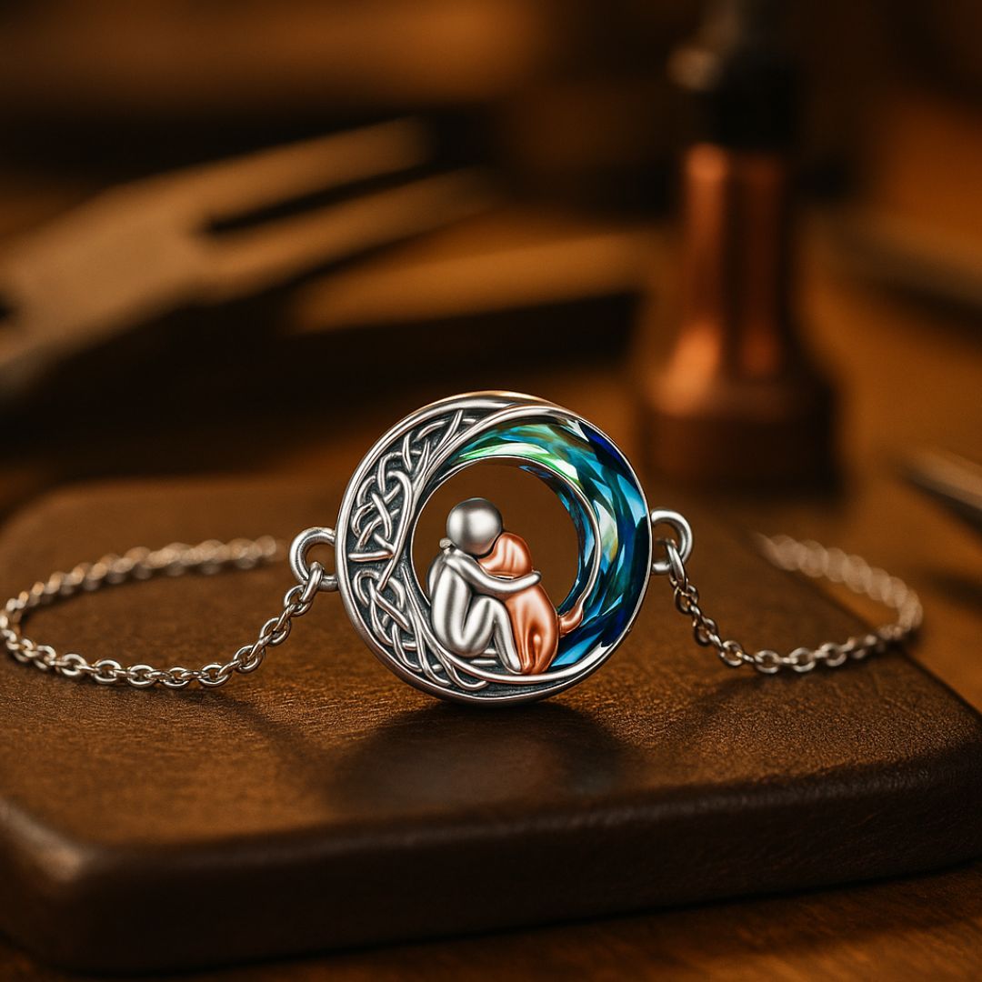 Verstelbare Honden Charms Bracelet van Sterling Zilver