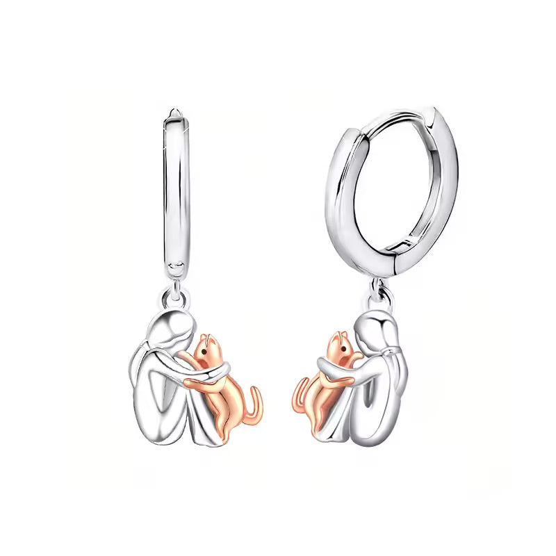 Kat Knuffel Hanger Ketting met Bonus Oorbellen – Beperkte Tijd Aanbieding