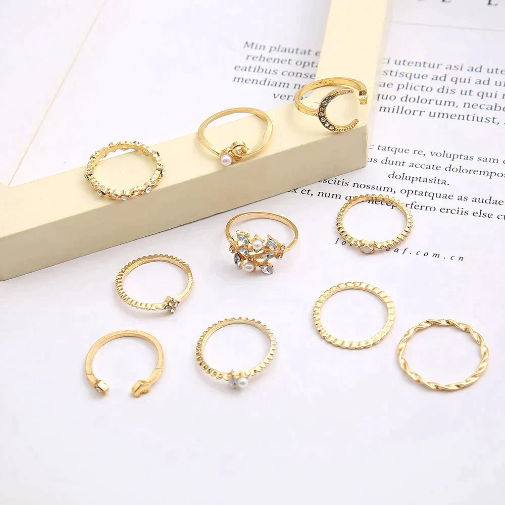 Hoop- en goudringen set
