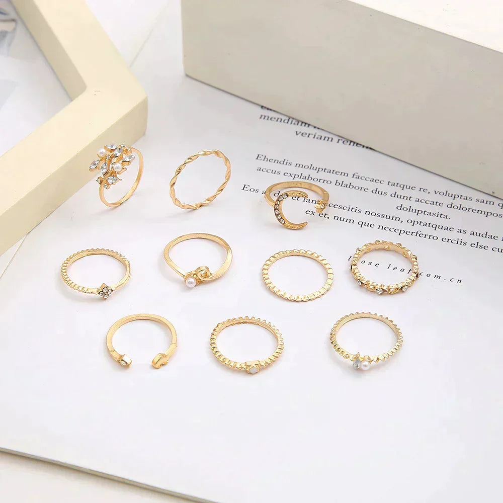 Hoop- en goudringen set