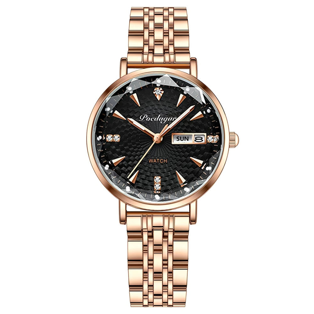 Minimalistische gouden horloge