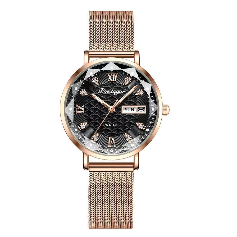 Minimalistische gouden horloge
