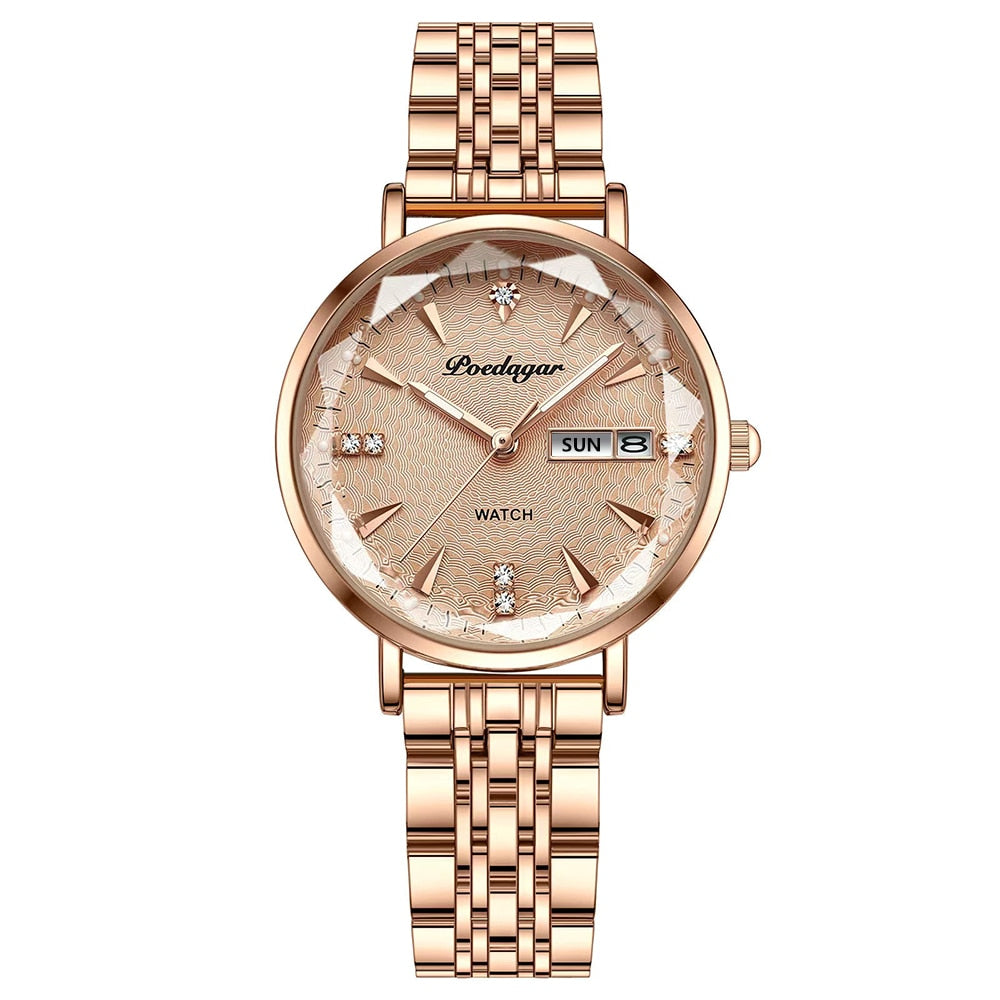 Minimalistische gouden horloge