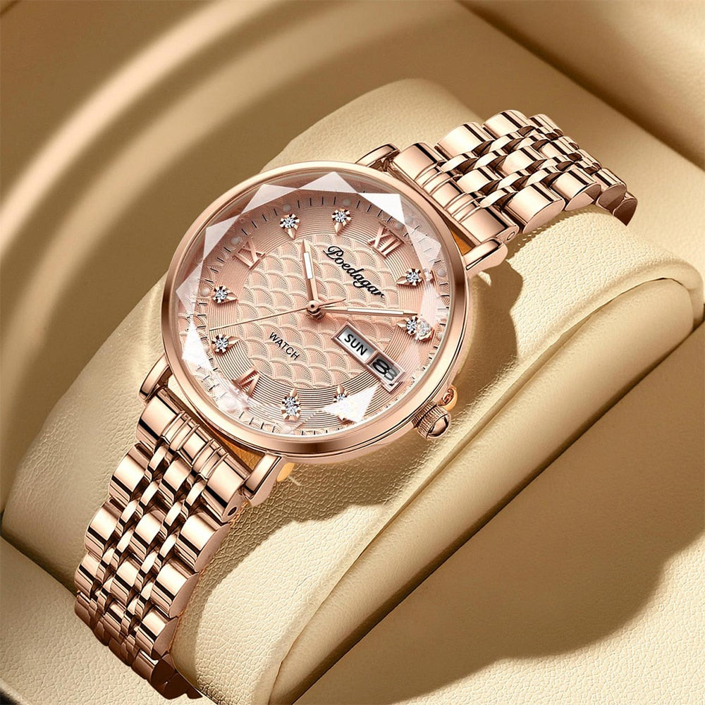 Minimalistische gouden horloge