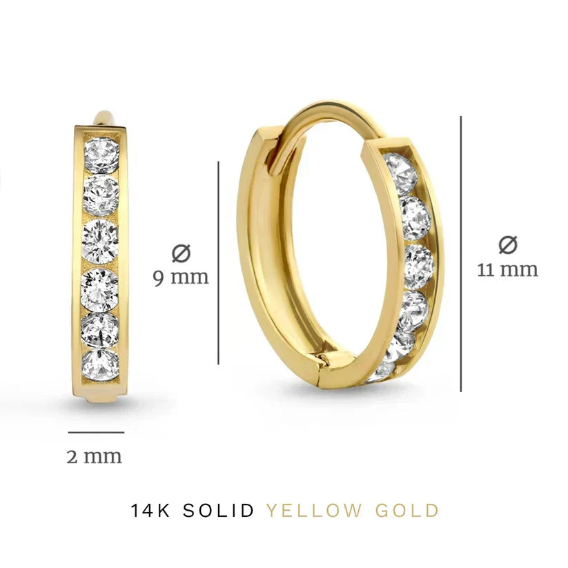Gouden oorbellen set