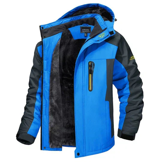 Waterafstotende Winterjas Heren Fleece Gevoerd Capuchon