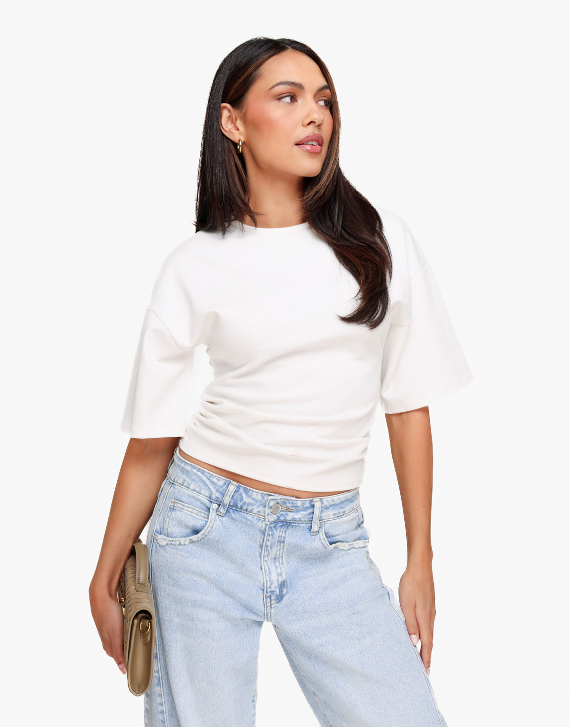 Witte Getailleerde - T-shirt