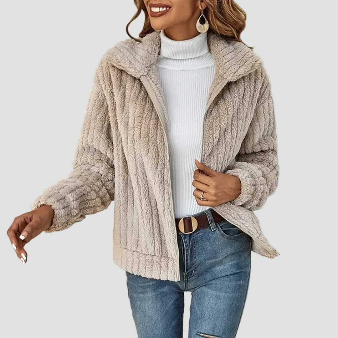 Fleece Jas Dames Gevoerd Rits Warm