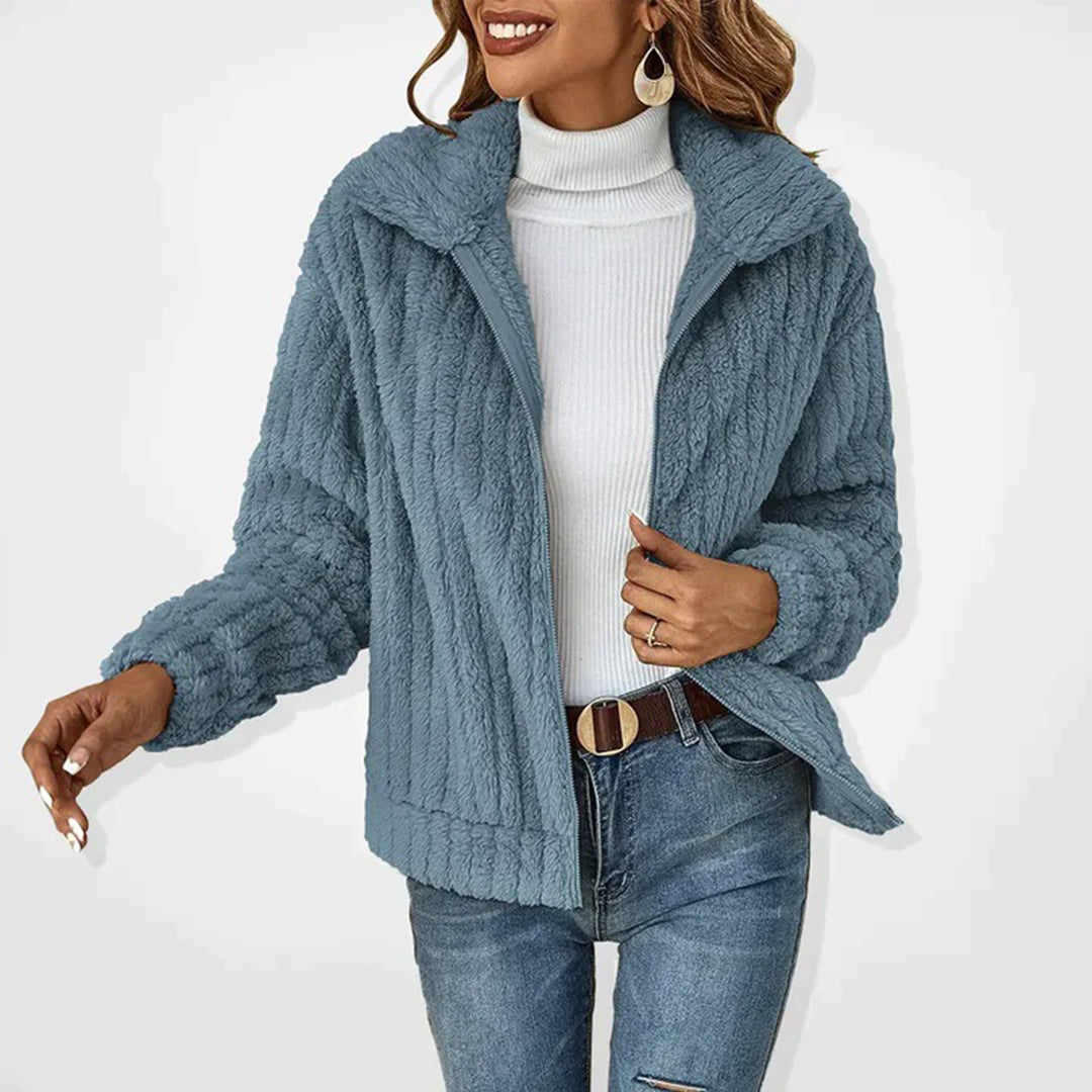 Fleece Jas Dames Gevoerd Rits Warm