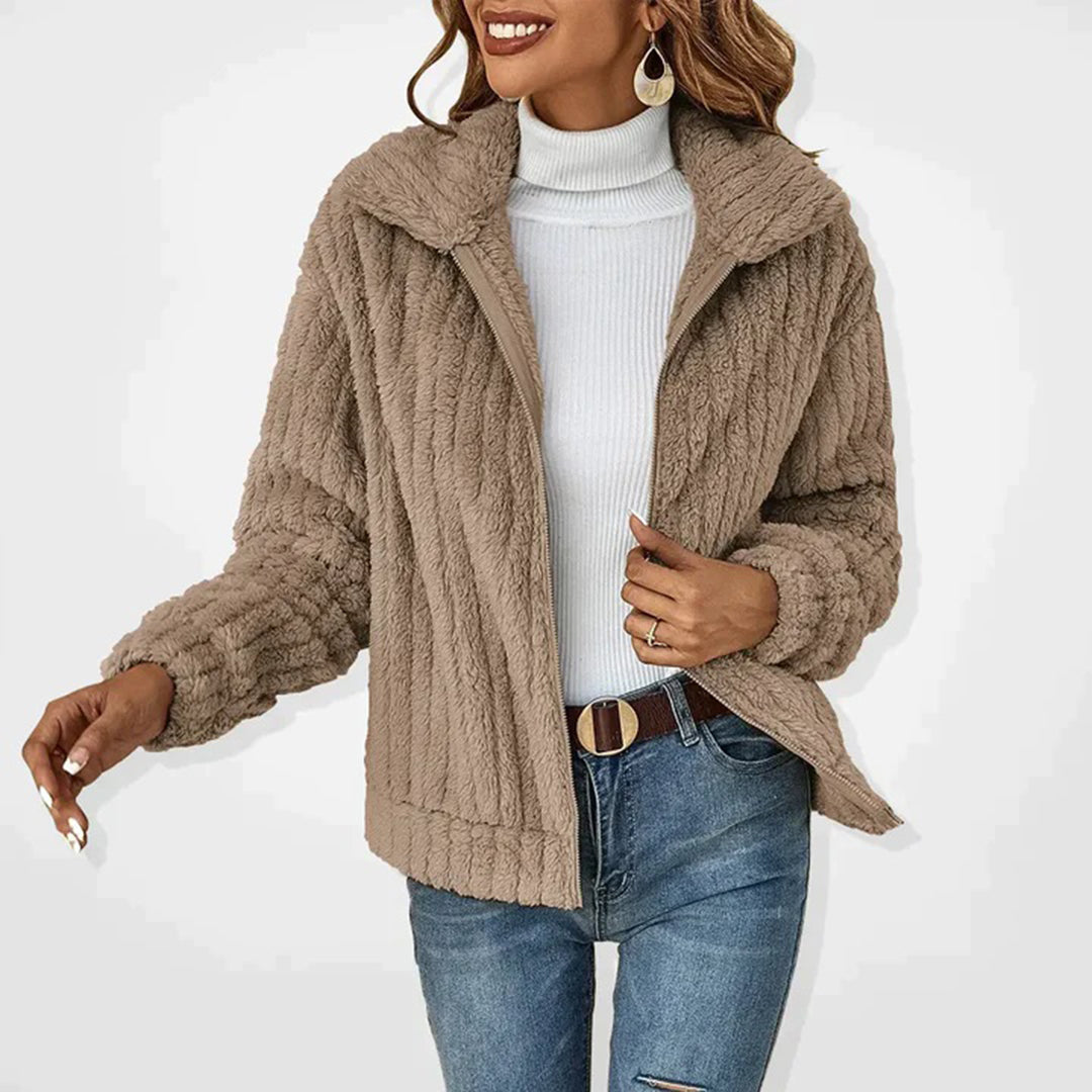 Fleece Jas Dames Gevoerd Rits Warm