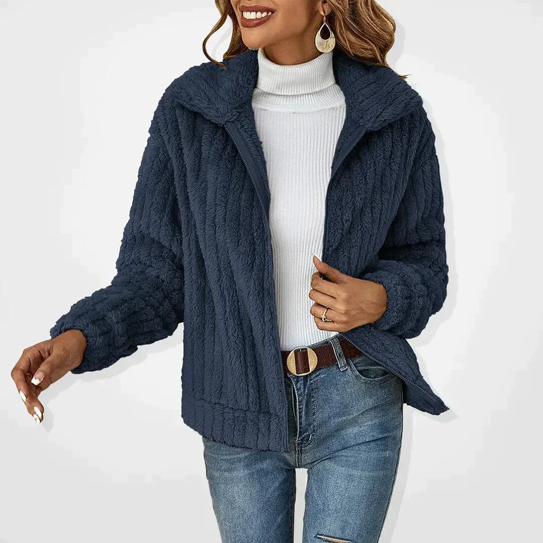 Fleece Jas Dames Gevoerd Rits Warm